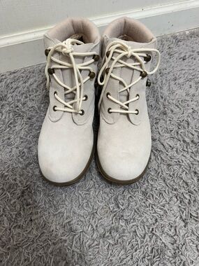 Wanderlust Cream Suede Lace-Up Ankle Booties
